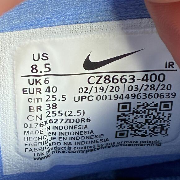 Nike Revolution 5 Blue Lightweight Running Shoes CZ8663-400 Women's Size 8.5 - Picture 8 of 9